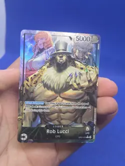 One Piece 500 Years in the Future Rob Lucci OP07-079 Alternate Alt Art Leader NM - Image 2