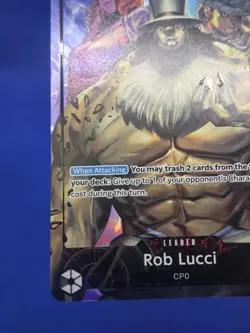 One Piece 500 Years in the Future Rob Lucci OP07-079 Alternate Alt Art Leader NM - Image 5