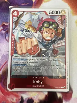 One Piece TCG The Best Vol. 2 PRB-02 - Koby R PRB02-001 - English NM - Image 1