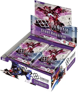 Gundam Card Game Steel Requiem GD03 English Booster Box (24 Packs) - Image 1