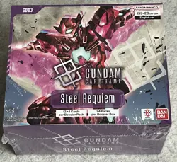 Gundam Card Game TCG GD03 Steel Requiem English Booster Box New & Sealed FAST🚚 - Image 2