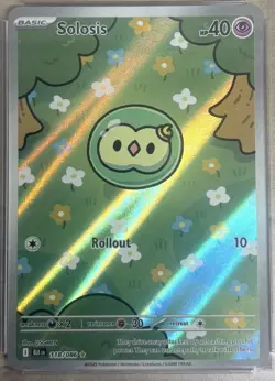 Pokemon TCG Solosis 118/086 English Illustration Rare Black Bolt NM Holo - Image 1