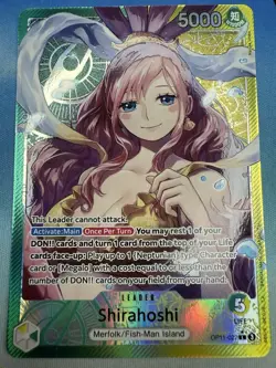 Shirahoshi OP11-022 A Fist of Divine Speed Leader Alt Art One Piece 2025 - Image 1