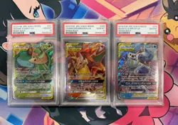 1 of 1 Sequential PSA 10 Lot - Charizard 008, Blastoise 016, Venusaur 001 SM11a - Image 1
