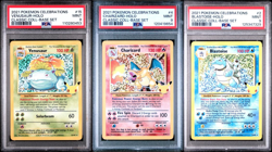 Pokemon Celebrations Big 3 Set Lot Graded PSA 9 Charizard - Blastoise - Venusaur - Image 1