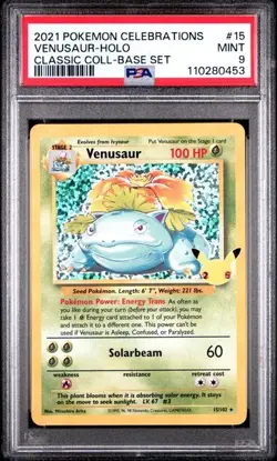 Pokemon Celebrations Big 3 Set Lot Graded PSA 9 Charizard - Blastoise - Venusaur - Image 4