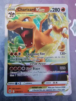 Pokemon Charizard VSTAR Brilliant Stars 18/172 Near Mint NM Condition - Image 1
