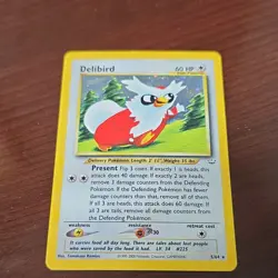 Pokemon Delibird 60 HP Holo Rare 05/64 Neo Revelation 2000 English TCG Card - Image 1