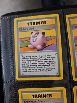Pokemon TCG Cards Clefairy Doll 70/102 Base Set Rare NM - Image 1