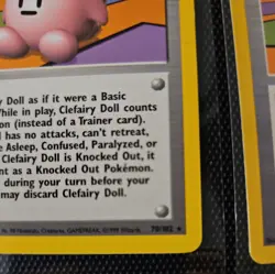 Pokemon TCG Cards Clefairy Doll 70/102 Base Set Rare NM - Image 5