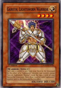Yu-Gi-Oh TCG Garoth, Lightsworn Warrior LODT-EN020 1st Edition Common Card NM - Image 1