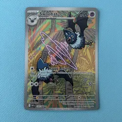 Pokemon TCG Swoobat 120/086 Illustration Rare Holo - S&V White Flare Set - NM - Image 1
