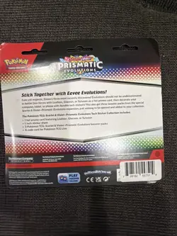 Pokemon TCG Scarlet Violet Prismatic Evolutions Tech Sticker Collection Glaceon - Image 2