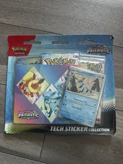 Pokemon TCG Scarlet Violet Prismatic Evolutions Tech Sticker Collection Glaceon - Image 1