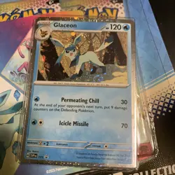 Pokemon TCG Scarlet Violet Prismatic Evolutions Tech Sticker Collection Glaceon - Image 2