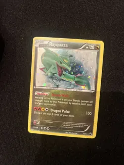 Pokemon Card Rayquaza XY XY64 Holo Black Star Promo Holo Foil Cosmos - Image 1
