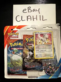 Pokemon TCG: Primal Clash 3-pack Blister Set With FurFrou Rare - Image 1