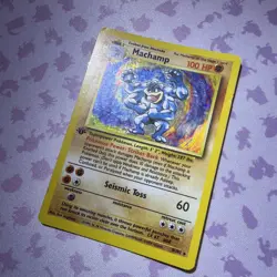 Machamp 8/102 1st Edition Holo Rare - Base Set WotC 1999 Pokemon TCG MP - Image 2