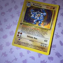 Machamp 8/102 1st Edition Holo Rare - Base Set WotC 1999 Pokemon TCG MP - Image 3