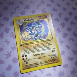 Machamp 8/102 1st Edition Holo Rare - Base Set WotC 1999 Pokemon TCG MP - Image 4