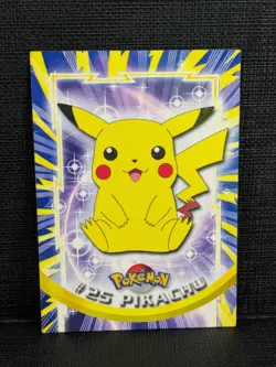 1999 Topps Pokemon #25 Pikachu TV Animation Edition *Damaged* - Image 1