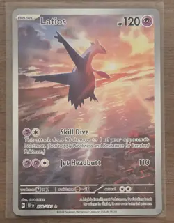 Pokemon TCG Latios ex 203/191 Surging Sparks Illustration Rare Full Art - Image 1