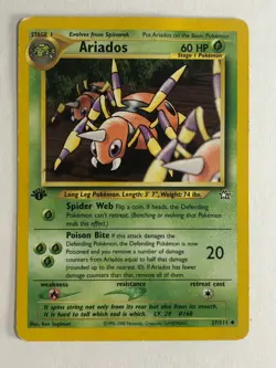 Pokemon TCG 1st Edition Neo Genesis Ariados 27/111 Heavy Played - Image 1