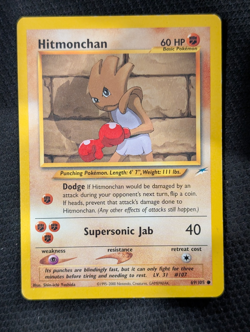 Pokemon TCG Hitmonchan Neo Destiny 69/105 Regular - Image 1