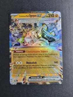 Cornerstone Mask Ogerpon Ex 58/131 Pokemon TCG S&V Prismatic Evolutions DBL Rare - Image 2
