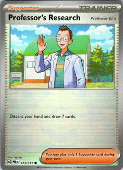 Professor's Research (Elm) Poke Ball Holo | Pokemon Prismatic Evolutions 123/131 - Image 1
