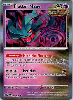 💥Pokemon - Flutter Mane - 043/131 - Holo - Rare - Prismatic Evolutions (NM)💥 - Image 1