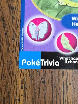 Caterpie #10 PokeTrivia Pokemon Mewtwo Strikes Back - Image 2