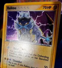 Pokemon TCG Raikou Holo 3/17 POP Series 2 Rare LP - Image 3