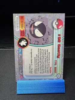 Topps Pokemon Gastly #92 2000 TV Animation Edition Non Holo Blue Logo LP - Image 3