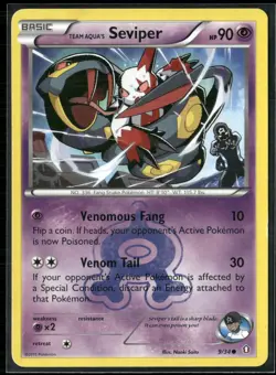 Pokemon - Team Aqua's Seviper Common Double Crisis 9/34 HP - Image 1