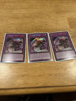 Yugioh! 3x NM Dominus Purge INFO-EN078 (Secret Rare) 1st Edition - Image 1