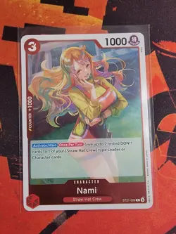 One Piece CCG Nami ST21-009 Gear 5 EX Deck Foil C ENGLISH - Image 1