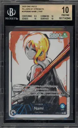 One Piece CCG Nami Pillars of Strength OP03-040 BGS 10 Pristine - Image 1
