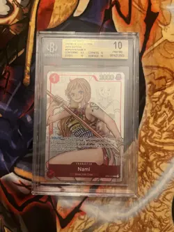 One Piece CCG Nami Premium Coll. 25th Edition OP01-016 BGS 10 Pristine - Image 1