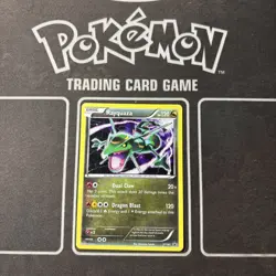 Pokemon TCG Cards Rayquaza XY141 Black Star Promo Holo LP - Image 1