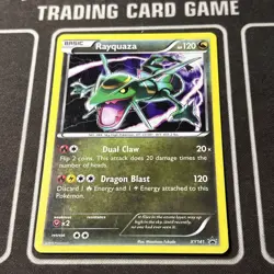 Pokemon TCG Cards Rayquaza XY141 Black Star Promo Holo LP - Image 3