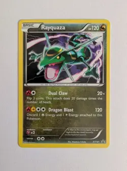Pokemon TCG Cards Rayquaza XY141 Black Star Promo Holo - Image 1