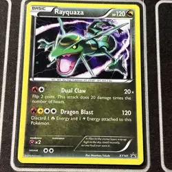 Pokemon TCG Cards Rayquaza XY141 Black Star Promo Holo LP - Image 2