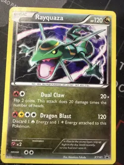 Rayquaza XY141 Holo Pokemon TCG XY Black Star Promo Card - Image 1