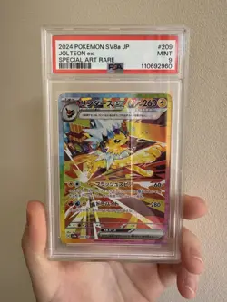 Pokemon PSA 9 Jolteon EX SAR 209/187 SV8a Terastal Festival Card Japanese Mint - Image 3