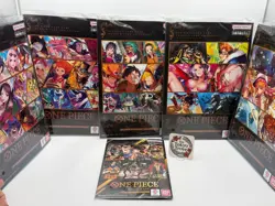 One Piece Card Game Best Selection Vol.1-5 + Leader Collection Premium Bundle - Image 1