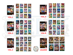 One Piece Card Game Best Selection Vol.1-5 + Leader Collection Premium Bundle - Image 3