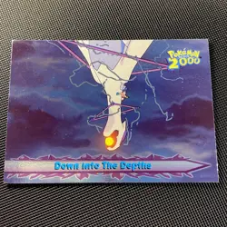 Down Into The Depths 58 Topps Pokemon The Movie 2000 - Foil - Pokemon Card - Image 1