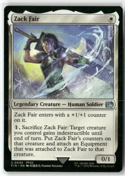 Zack Fair Commander Final Fantasy MAGIC NM MTG - Image 1