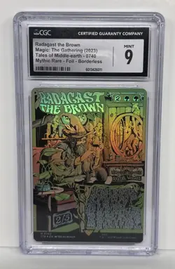 MTG LOTR Radagast the Brown / Borderless Poster (Foil) #740 - CGC 9 - Image 1